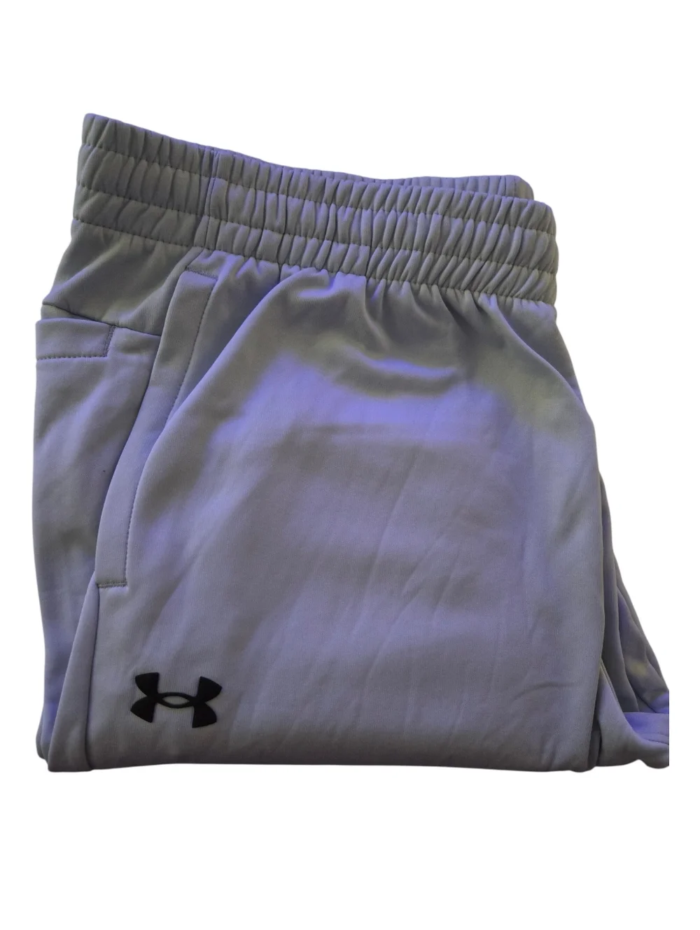 UNDER ARMOUR Men's Loose Fit Fleece Lined Jogger Sweatpants Gray Size 2XL